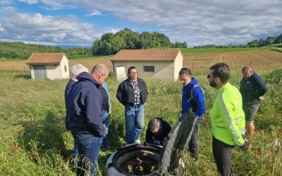 Les élus en visite de terrain
